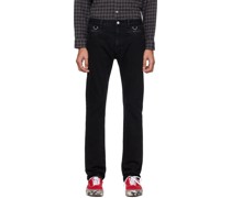 Black D-Ring Jeans