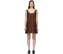 Brown & Black Zani Mini Dress