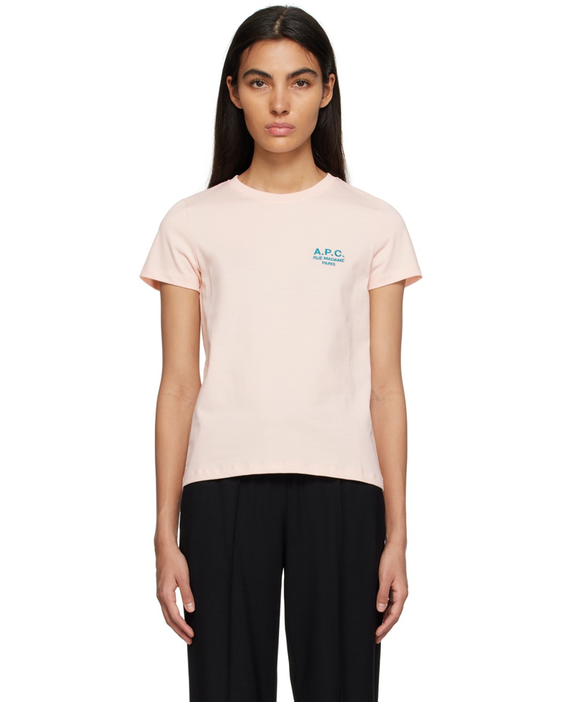 A.P.C. Damen Pink Denise T-Shirt VO5524 A.P.C. Damen Pink Denise T-Shirt VO5524