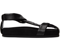 Black Proxima Flat Sandals