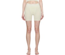 Off-White Cotton Rib Boxers