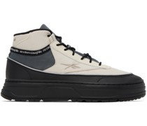 Beige & Black Nicole McLaughlin Edition Club C Geo Mid Sneakers
