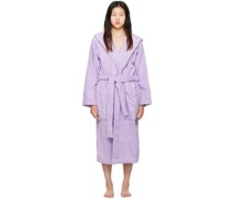 Purple Oversized Hooded Bathrobe