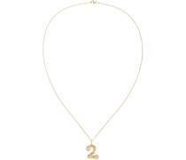 Gold Bubble Number 2 Necklace