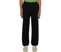 Black Paneled Lounge Pants