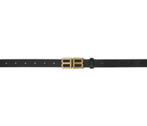 Black Thin Hourglass BB Belt