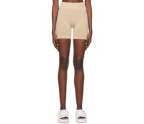 Beige Composed Sport Shorts