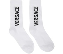 White Logo Socks