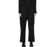 Black Tailoring Pockets Trousers