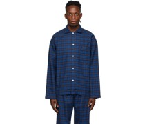 Check Flannel Pyjama Hemd / Bluse