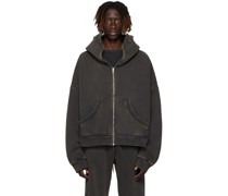 Black Full Zip Hoodie