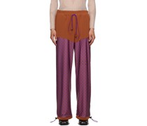 SSENSE Exclusive Brown & Purple Sweatpants