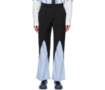 Black Two-Tone Trousers