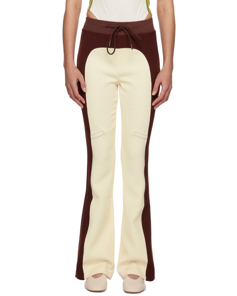 TheOpen Product Damen Brown Paneled Lounge Pants