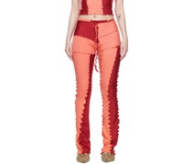 Pink & Red Nylon Lounge Pants
