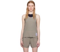 Green Perforated Tank Top