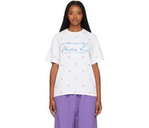 White Floral Pattern T-Shirt