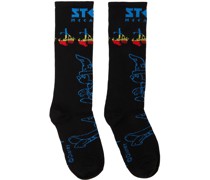 Black Fantasia Rainbow Mickey Socks