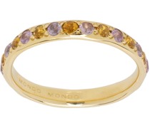 Gold Amador 3mm Pave Ring