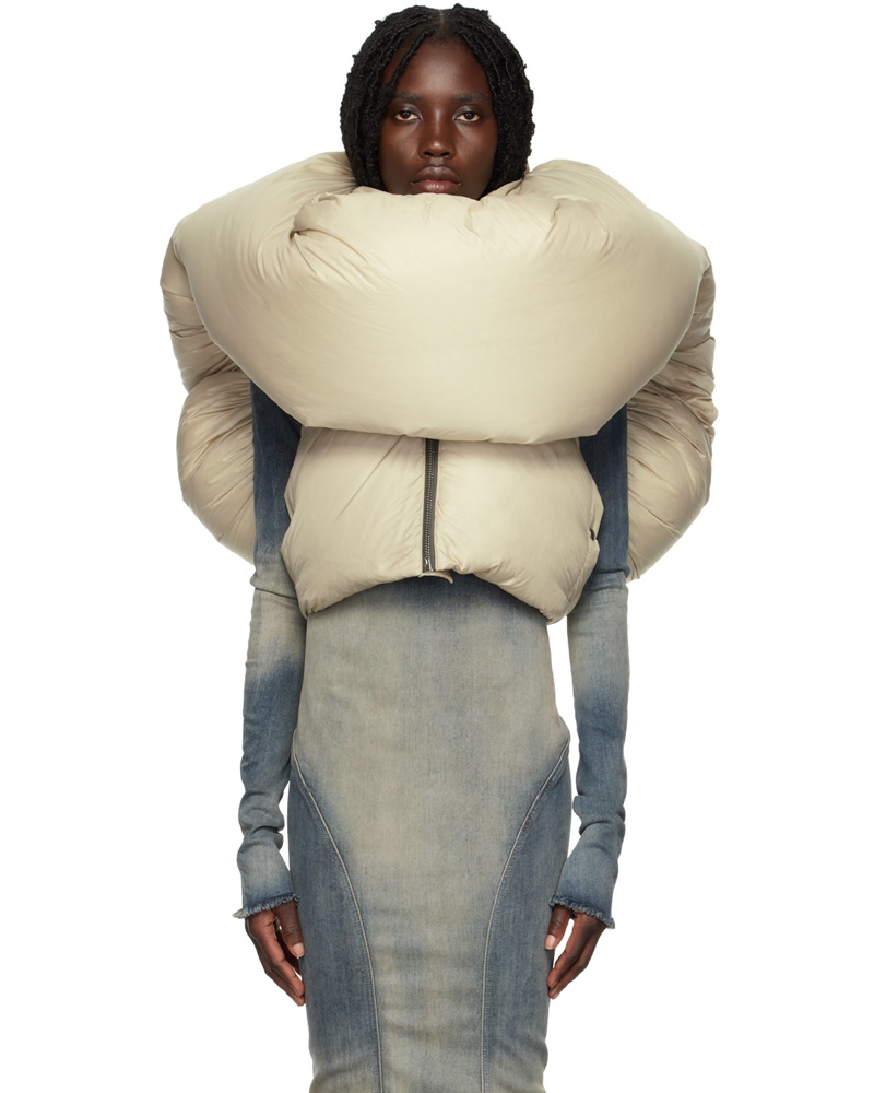 Rick Owens Damen Black Knot Down Vest
