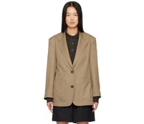 Beige Oversized Blazer
