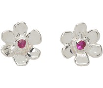 Silver Mini Daisy Earrings