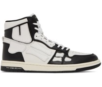 Black & White Skel Hi Sneakers