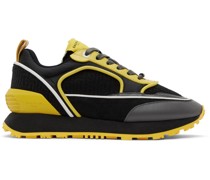 Black & Yellow Racer Sneakers
