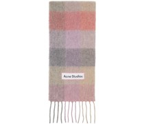 Pink Check Scarf