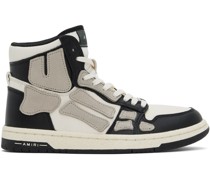 Black & Off-White Skel Top Hi Sneakers