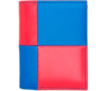 Pink & Blue Fluo Squares Card Holder