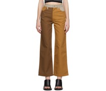 SSENSE Exclusive Orange & Brown Jeans