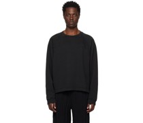 Black Embossed Sweatshirt