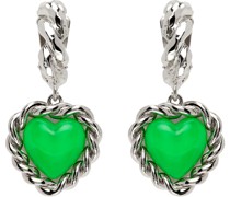 Silver & Green Limelight Earrings