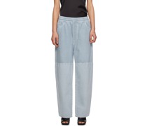 Blue Drawstring Jeans