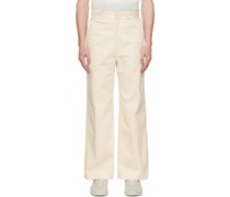 Off-White Straight-Leg Trousers