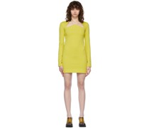 SSENSE Exclusive Green Star Neckline Short Dress