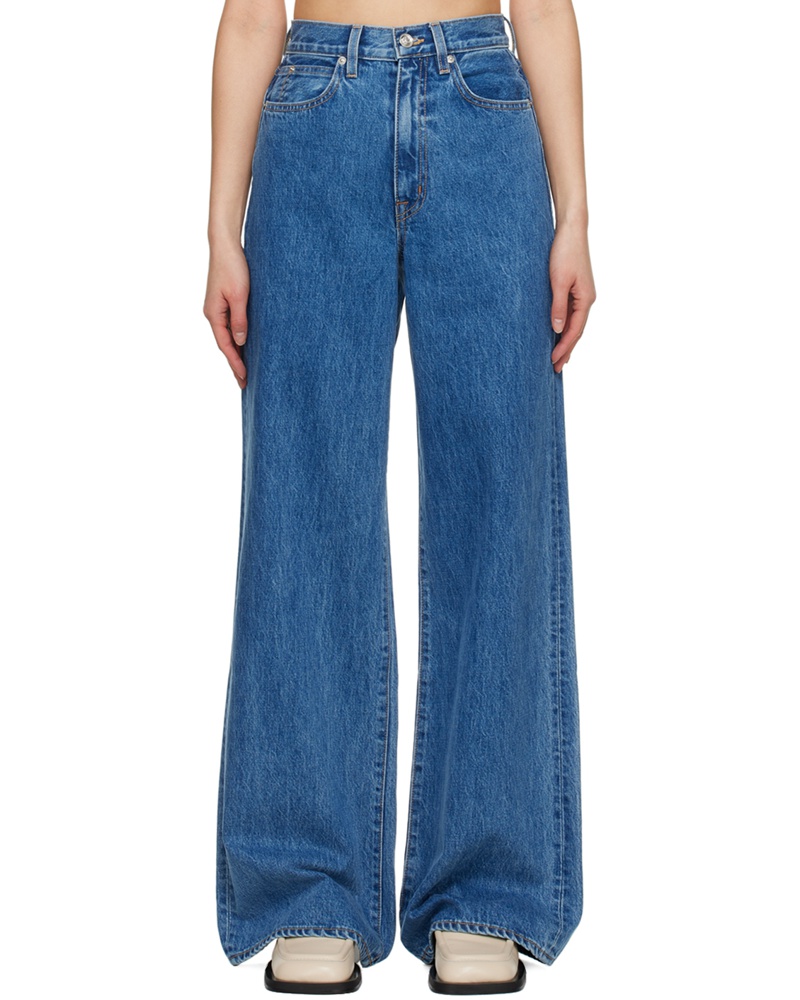SLVRLAKE Damen Indigo Eva Jeans SLVRLAKE Damen Indigo Eva Jeans