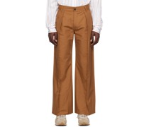 Tan Pleated Trousers