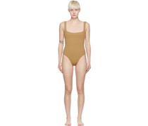 Tan Gabi One-Piece Swimsuit