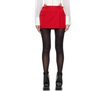 Red Lingerie Miniskirt