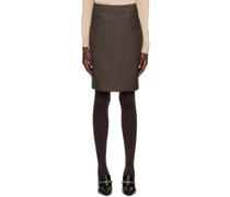 SSENSE Exclusive Brown Midi Skirt
