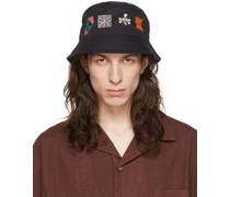 Black Ared Bucket Hat