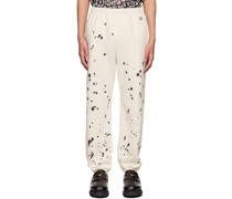 Off-White Cotton Lounge Pants