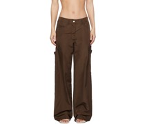 Brown Grey Trousers