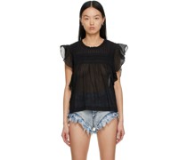 Black Voile Layona Blouse