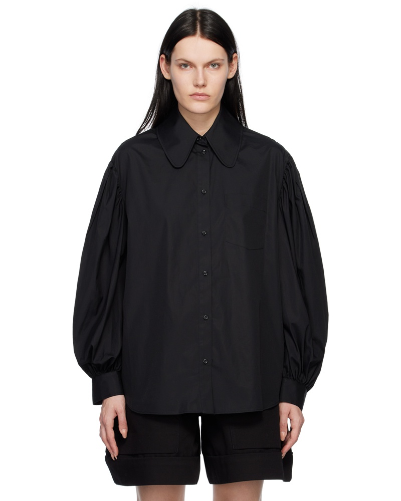 Simone Rocha Damen Black Puff Sleeve Shirt