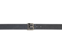 Gray Perforated Belt