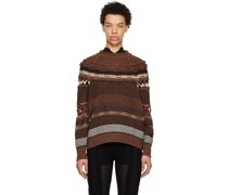 Brown Pattern Sweater