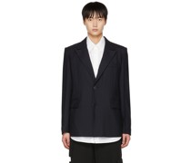 Navy Wool Blazer